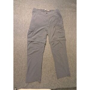 REI Lightweight Cargo Gray Pants Stretch Men's Outdoor Work Wear Size 32x32